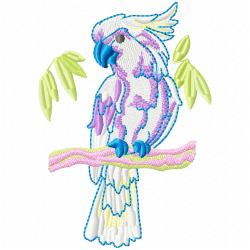 Parrots Embroidery Design 1